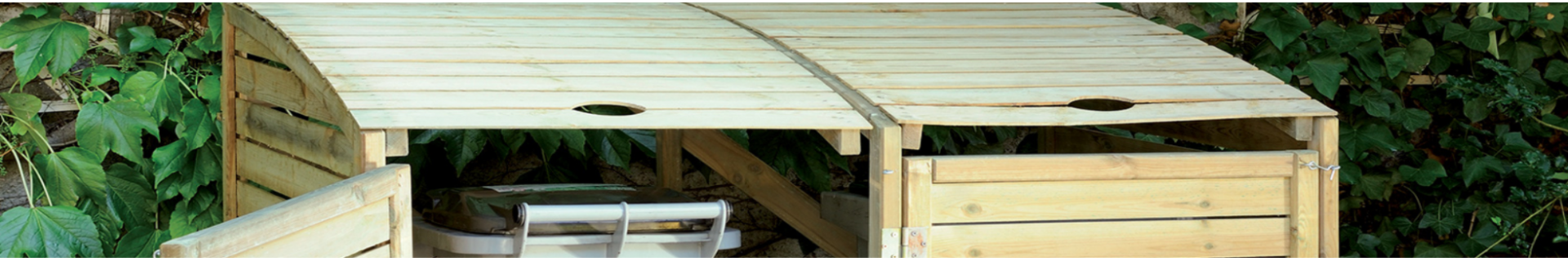 Cache-poubelles et composteurs en bois - La Boutique Booa